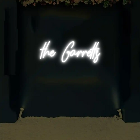 CREATE YOUR OWN WEDDING NEON SIGN the Garretts