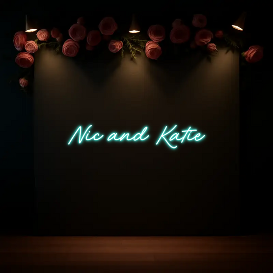 CREATE YOUR OWN WEDDING NEON SIGN Nic and Katie
