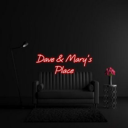 CREATE YOUR OWN WEDDING NEON SIGN Dave & Mary's...