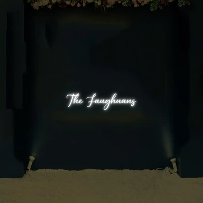 CREATE YOUR OWN WEDDING NEON SIGN The Faughnans