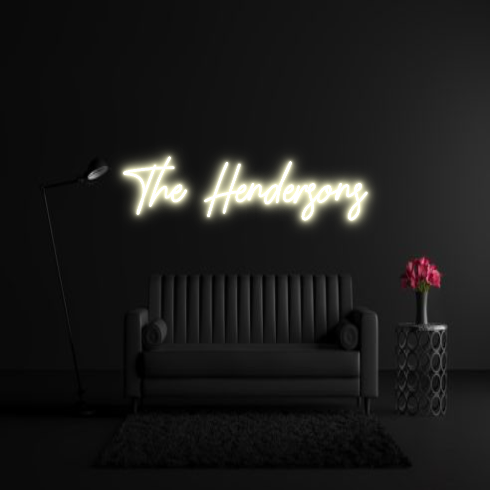 CREATE YOUR OWN WEDDING NEON SIGN The Hendersons