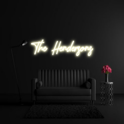 CREATE YOUR OWN WEDDING NEON SIGN The Hendersons