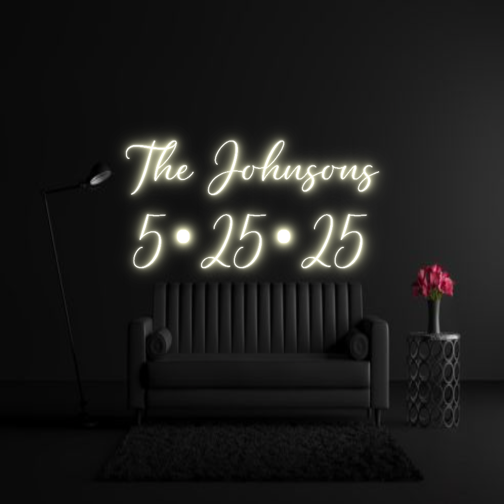 CREATE YOUR OWN WEDDING NEON SIGN The Johnsons ...