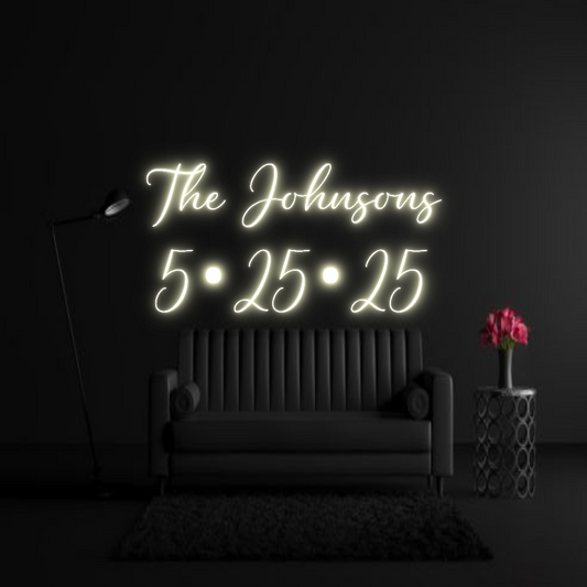 CREATE YOUR OWN WEDDING NEON SIGN The Johnsons ...