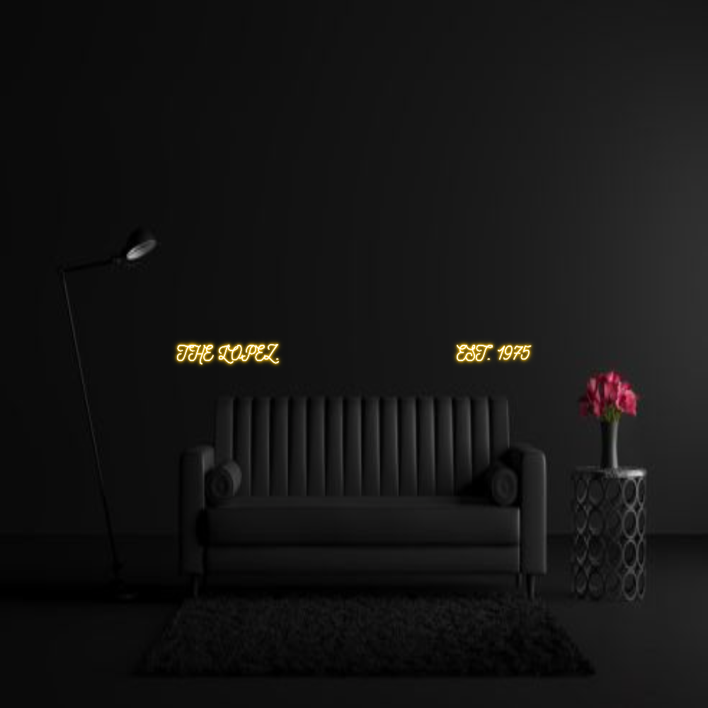 CREATE YOUR OWN WEDDING NEON SIGN THE LOPEZ.   ...