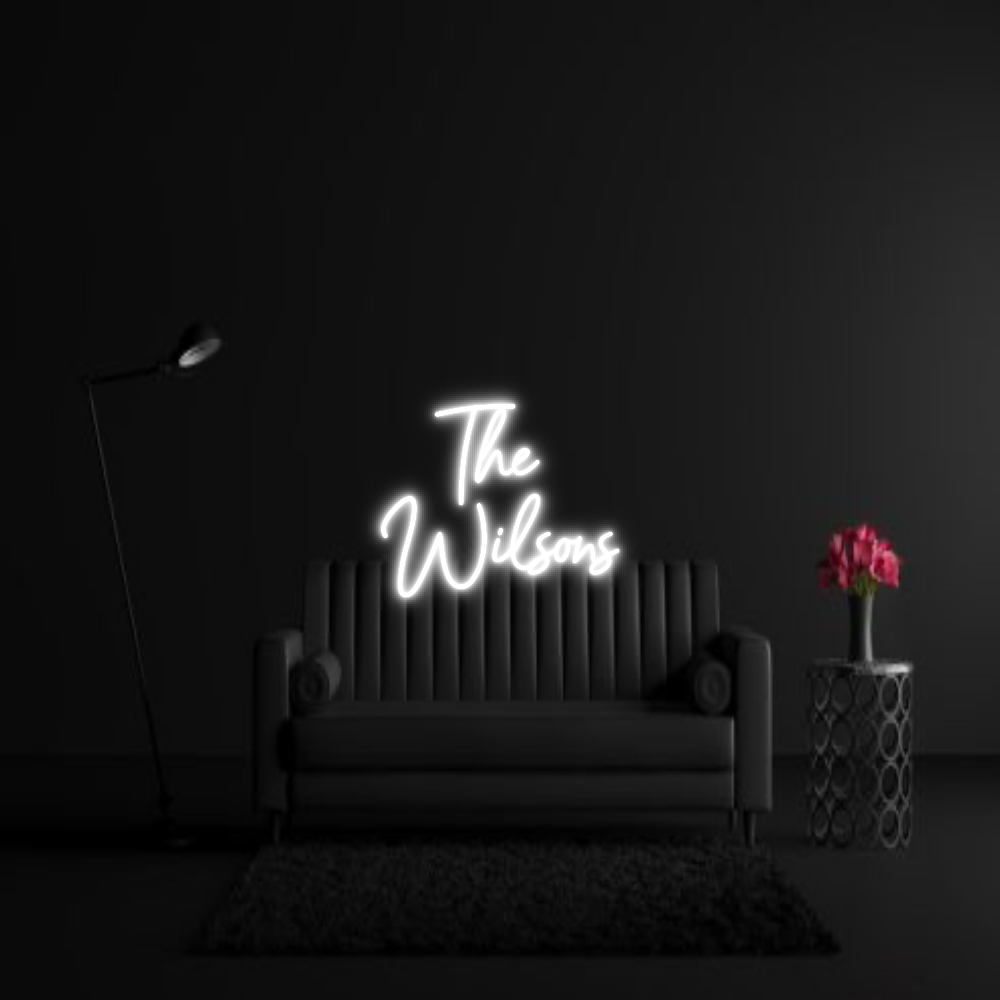CREATE YOUR OWN WEDDING NEON SIGN The 
Wilsons