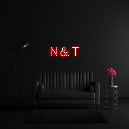 CREATE YOUR OWN WEDDING NEON SIGN N & T
