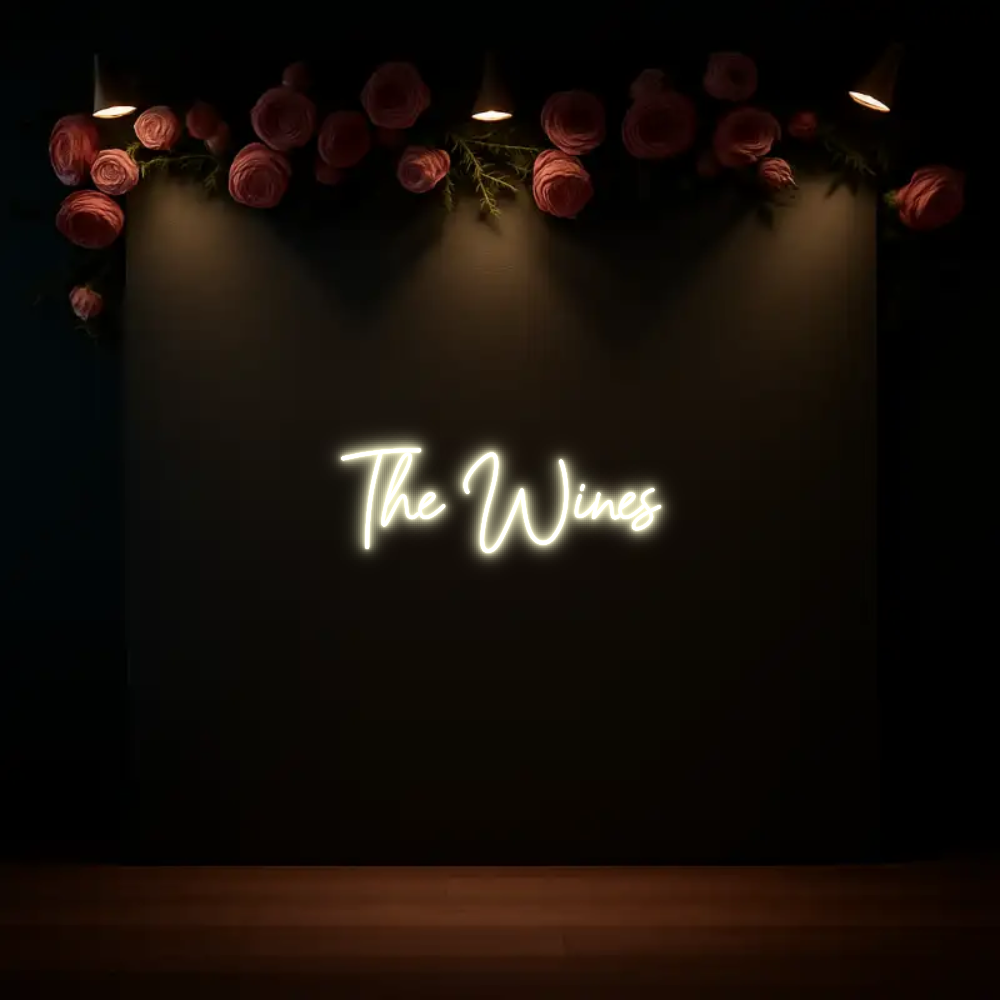 CREATE YOUR OWN WEDDING NEON SIGN The Wines
