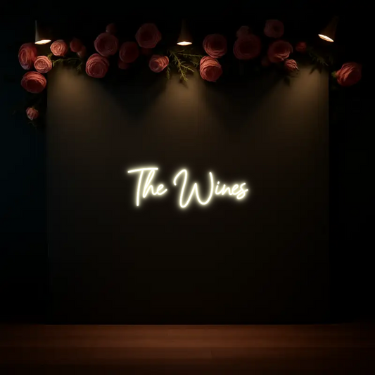 CREATE YOUR OWN WEDDING NEON SIGN The Wines