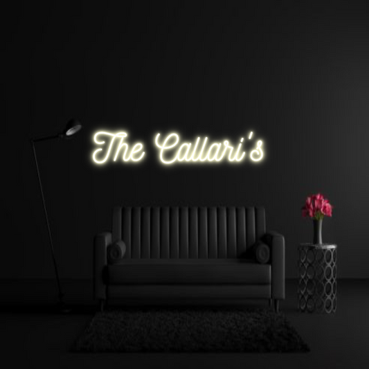 CREATE YOUR OWN WEDDING NEON SIGN The Callari's