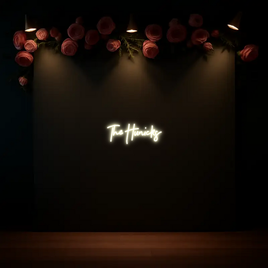 CREATE YOUR OWN WEDDING NEON SIGN The Hunicks