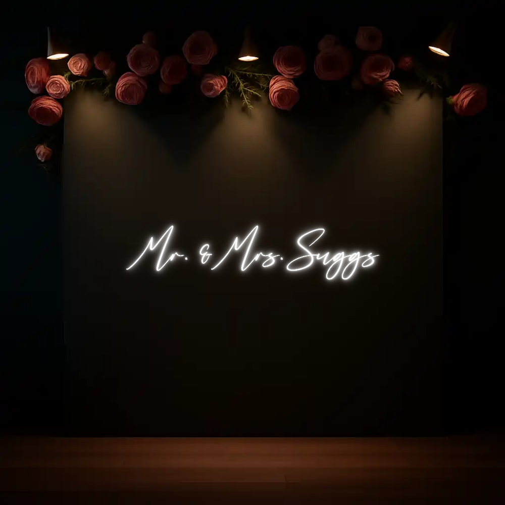 CREATE YOUR OWN WEDDING NEON SIGN Mr. & Mrs. Su...