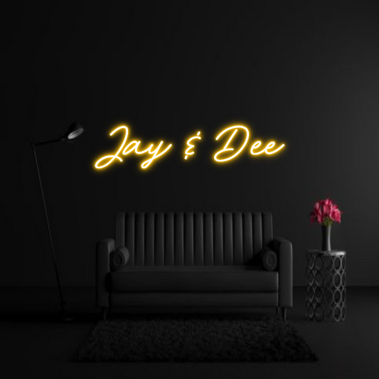 CREATE YOUR OWN WEDDING NEON SIGN Jay & Dee