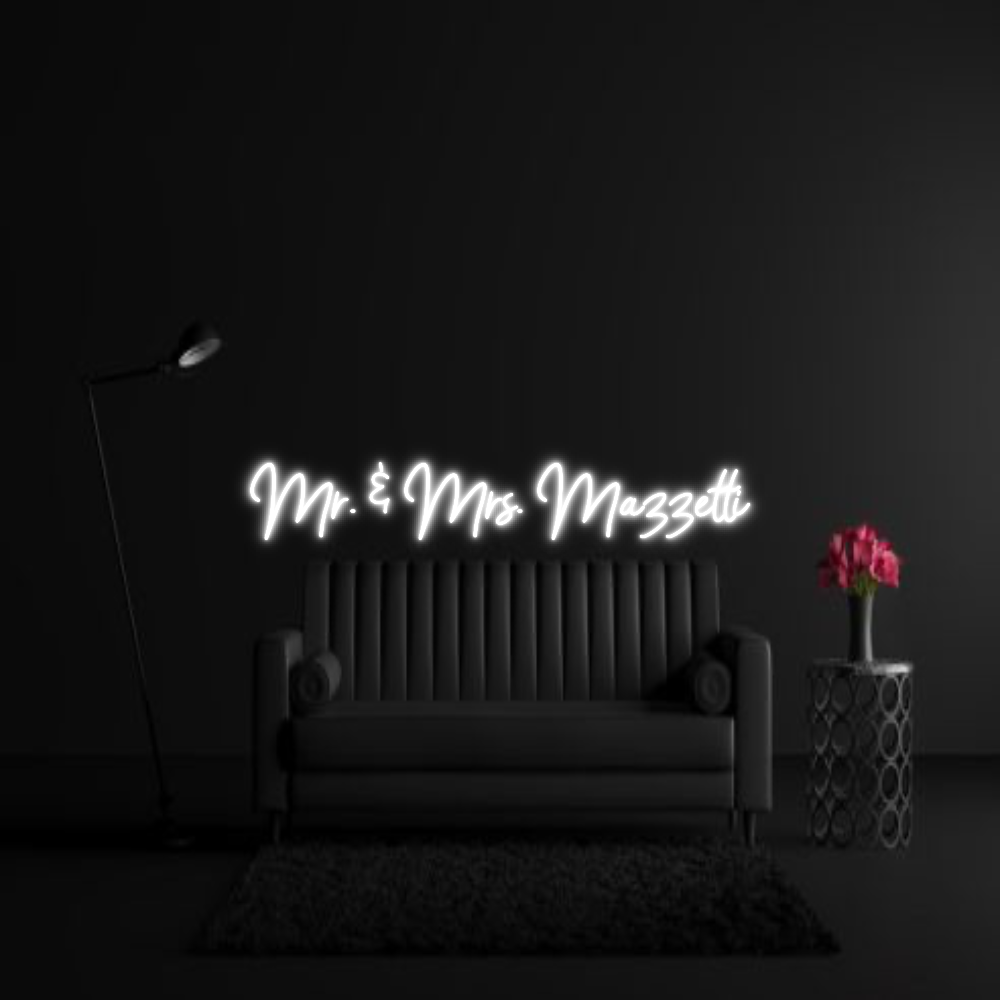 CREATE YOUR OWN WEDDING NEON SIGN Mr. & Mrs. Ma...