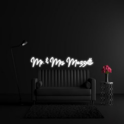 CREATE YOUR OWN WEDDING NEON SIGN Mr. & Mrs. Ma...
