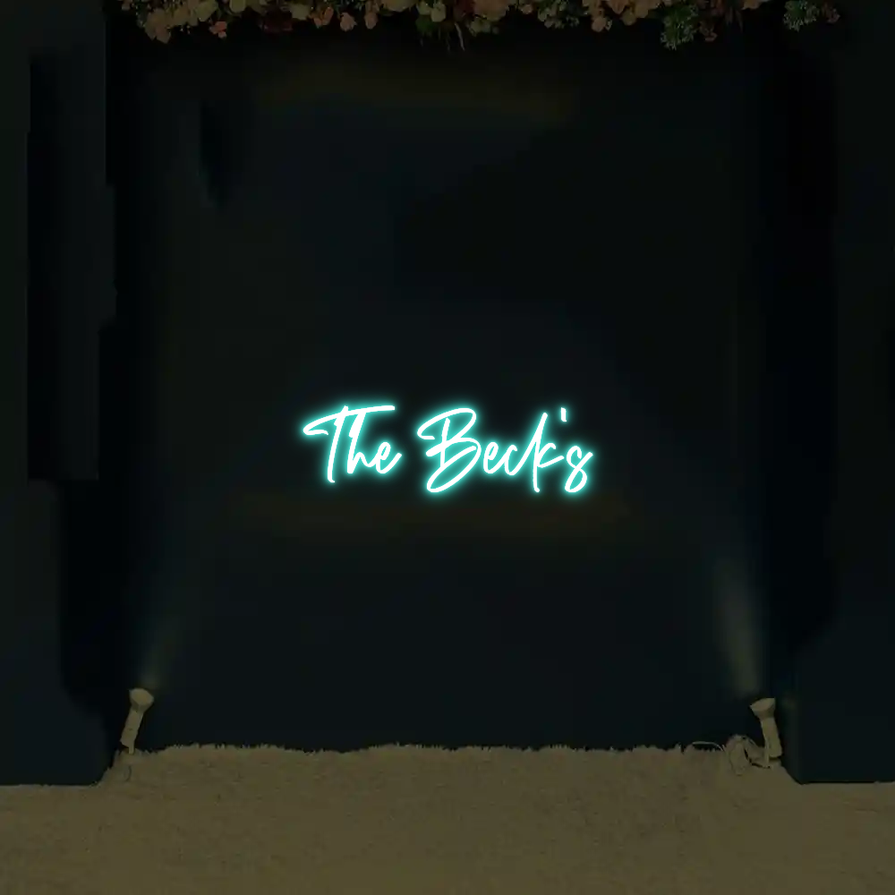 CREATE YOUR OWN WEDDING NEON SIGN The Beck's