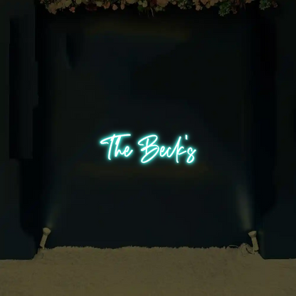 CREATE YOUR OWN WEDDING NEON SIGN The Beck's