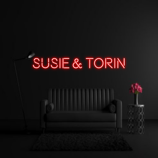 CREATE YOUR OWN WEDDING NEON SIGN Susie & Torin