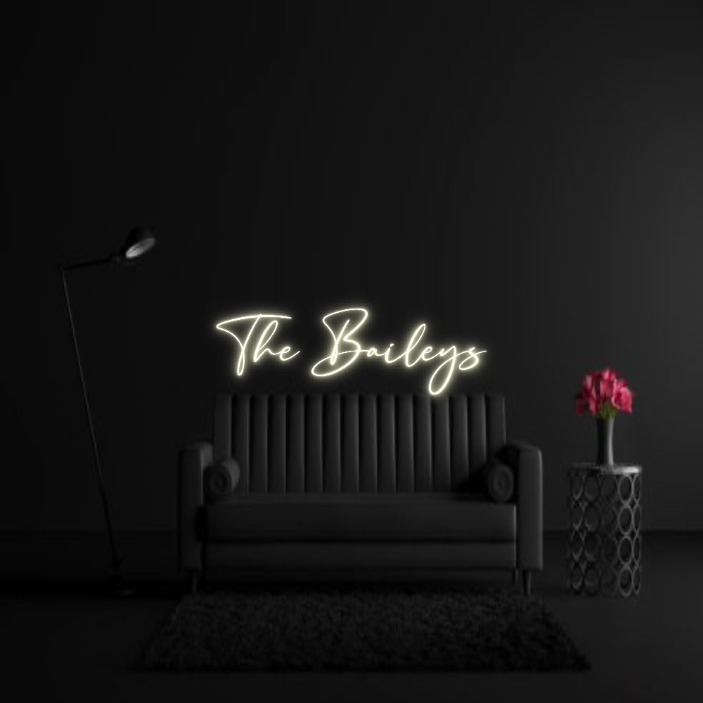 CREATE YOUR OWN WEDDING NEON SIGN The Baileys