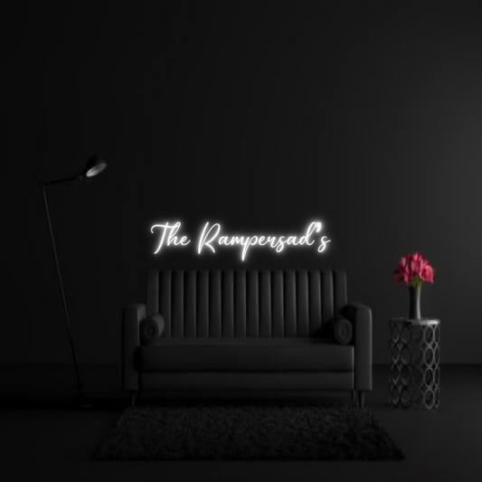 CREATE YOUR OWN WEDDING NEON SIGN The Rampersad’s