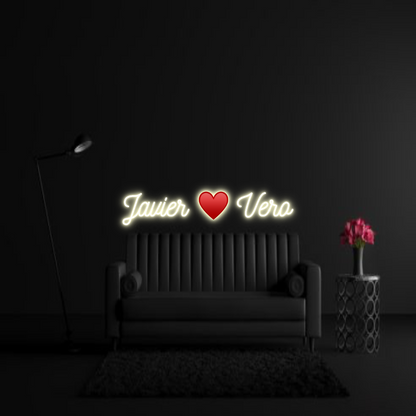 CREATE YOUR OWN WEDDING NEON SIGN Javier ♥️ Vero