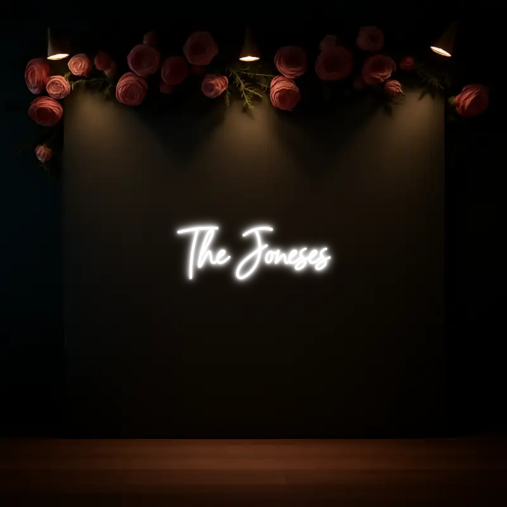 CREATE YOUR OWN WEDDING NEON SIGN The Joneses