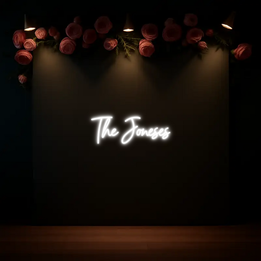 CREATE YOUR OWN WEDDING NEON SIGN The Joneses