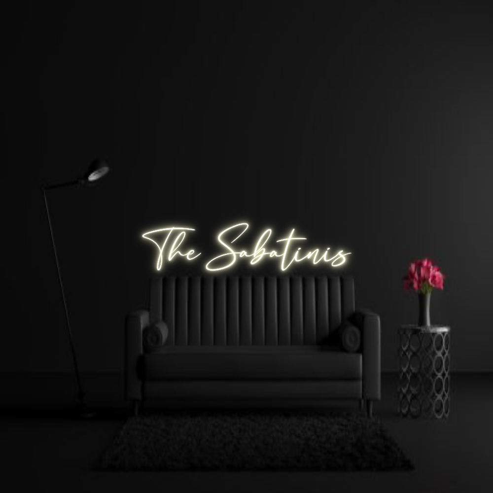 CREATE YOUR OWN WEDDING NEON SIGN The Sabatinis