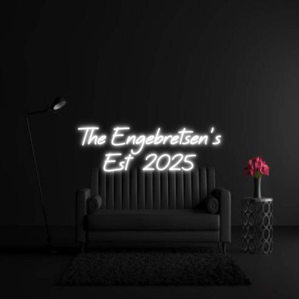 CREATE YOUR OWN WEDDING NEON SIGN The Engebrets...