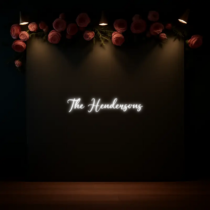 CREATE YOUR OWN WEDDING NEON SIGN The Hendersons