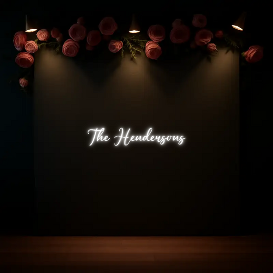 CREATE YOUR OWN WEDDING NEON SIGN The Hendersons