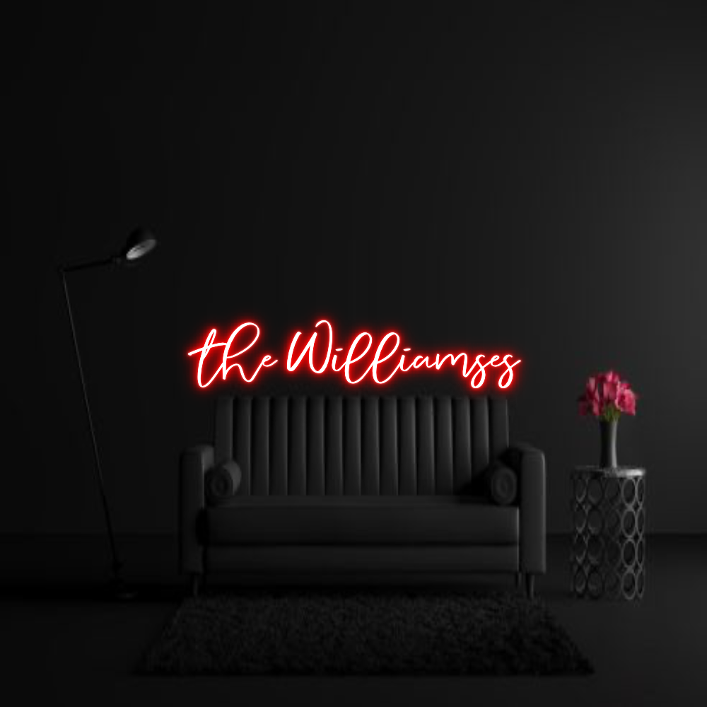 CREATE YOUR OWN WEDDING NEON SIGN the Williamses