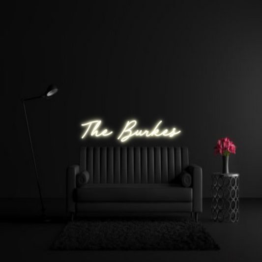 CREATE YOUR OWN WEDDING NEON SIGN The Burkes
