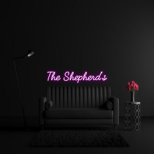 CREATE YOUR OWN WEDDING NEON SIGN The Shepherd's