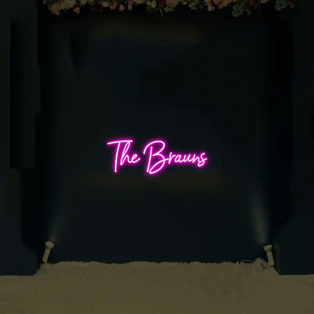 CREATE YOUR OWN WEDDING NEON SIGN The Brauns