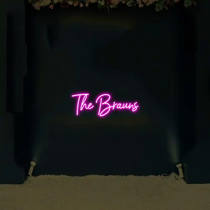 CREATE YOUR OWN WEDDING NEON SIGN The Brauns