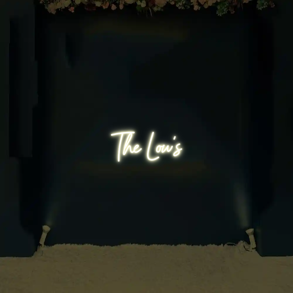 CREATE YOUR OWN WEDDING NEON SIGN The Low’s