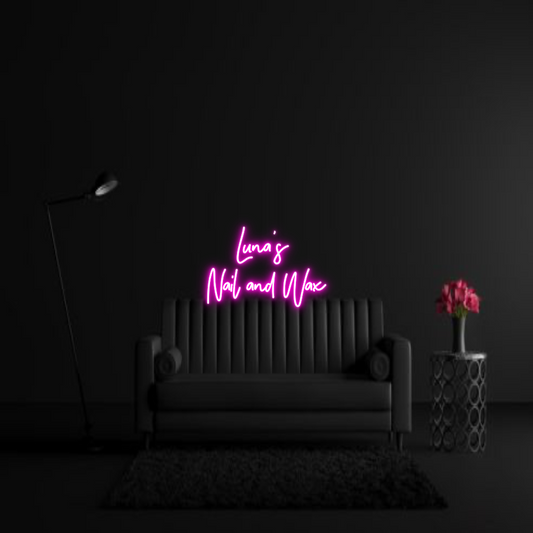 CREATE YOUR OWN WEDDING NEON SIGN Luna’s 
Nail...