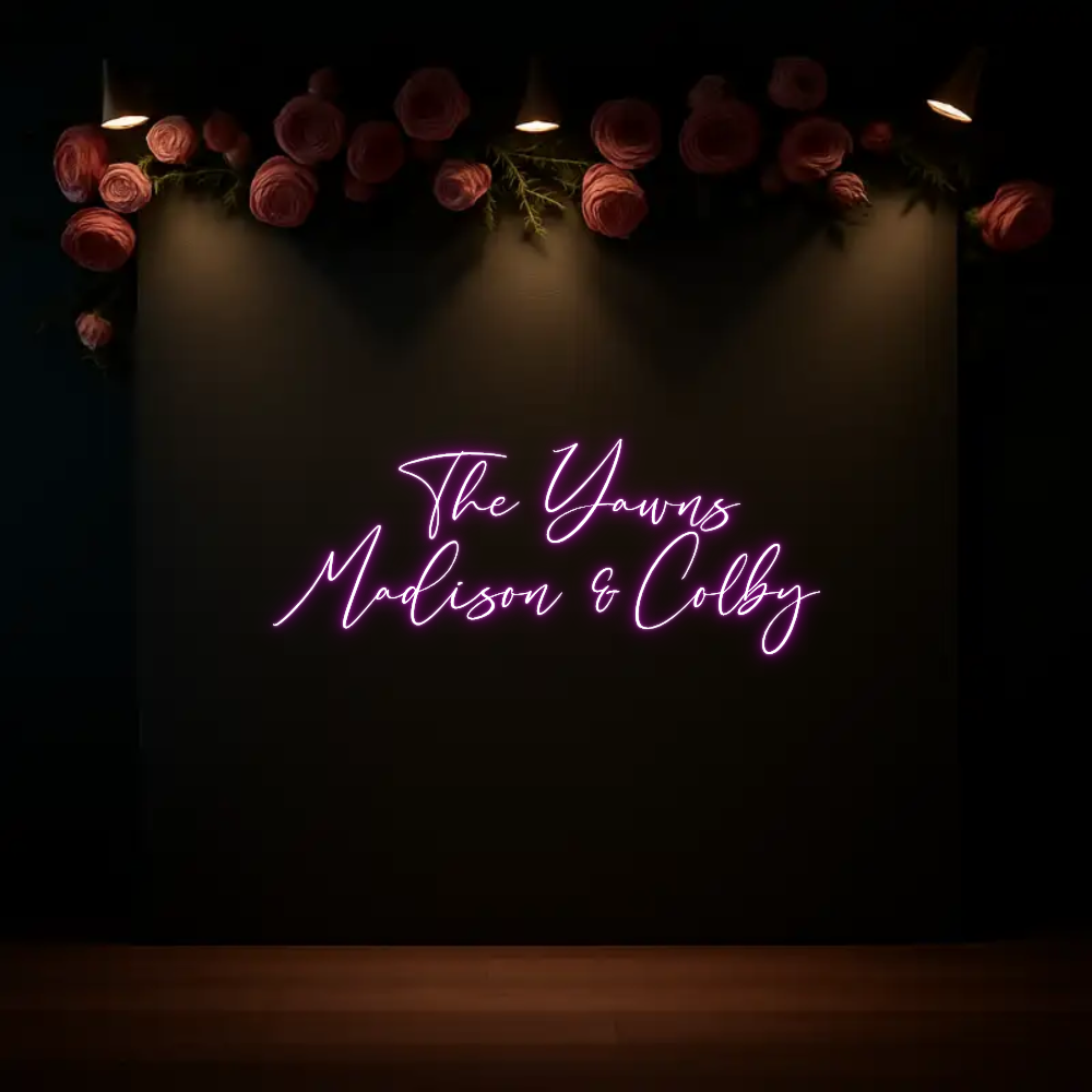 CREATE YOUR OWN WEDDING NEON SIGN  The Yawns
M...