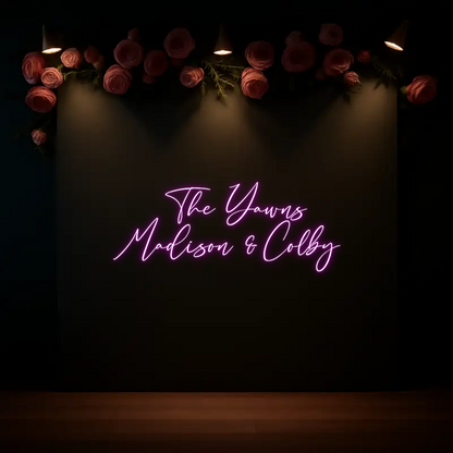 CREATE YOUR OWN WEDDING NEON SIGN  The Yawns
M...