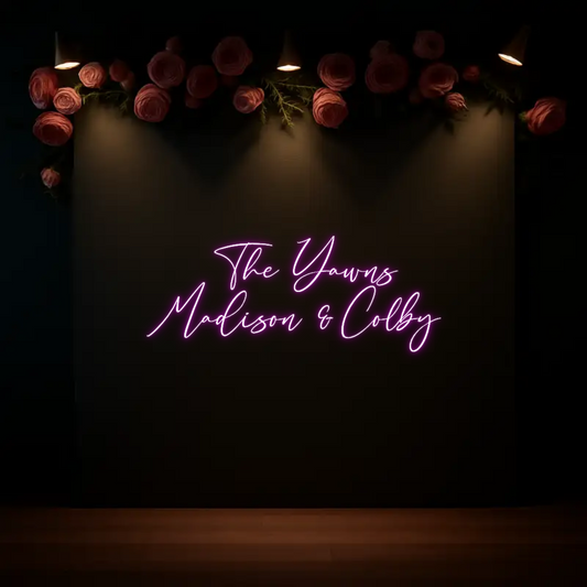 CREATE YOUR OWN WEDDING NEON SIGN  The Yawns
M...