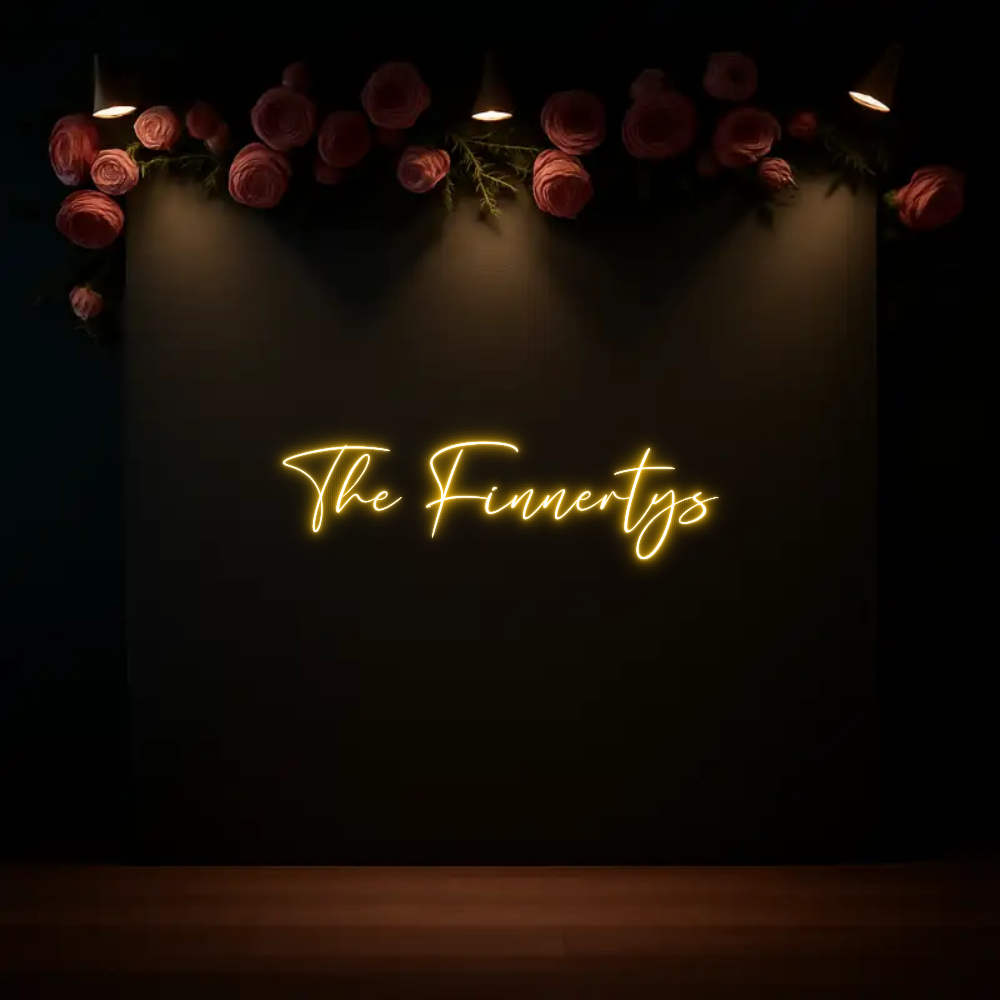 CREATE YOUR OWN WEDDING NEON SIGN The Finnertys