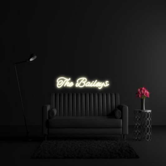 CREATE YOUR OWN WEDDING NEON SIGN The Baileys