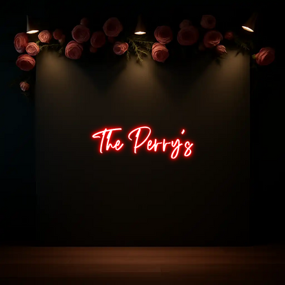 CREATE YOUR OWN WEDDING NEON SIGN The Perry’s
