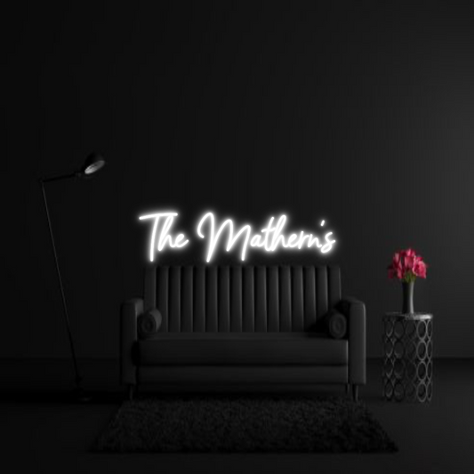 CREATE YOUR OWN WEDDING NEON SIGN The Mathern’s