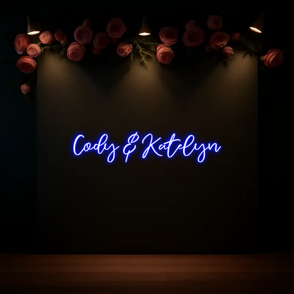 CREATE YOUR OWN WEDDING NEON SIGN Cody & Katelyn
