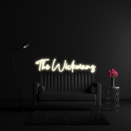 CREATE YOUR OWN WEDDING NEON SIGN The Wickmans