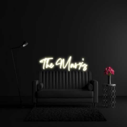 CREATE YOUR OWN WEDDING NEON SIGN The Marx's