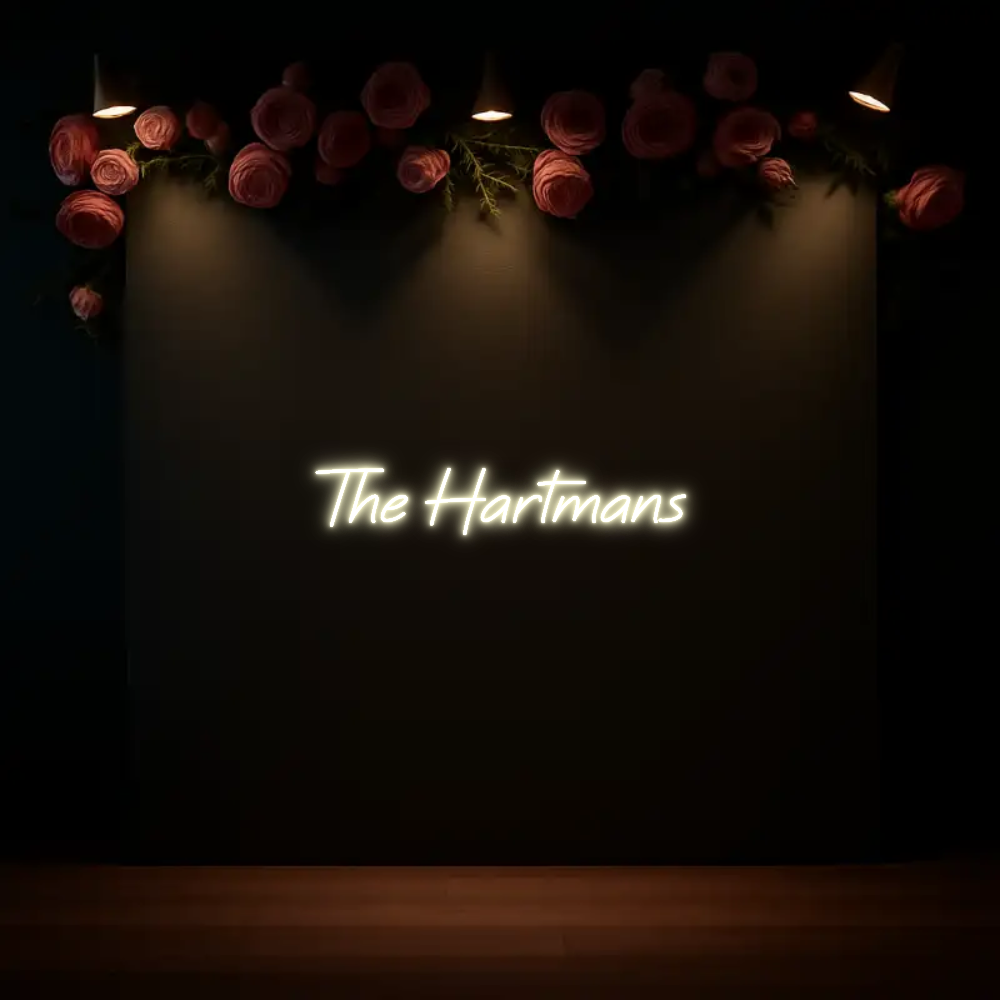 CREATE YOUR OWN WEDDING NEON SIGN The Hartmans