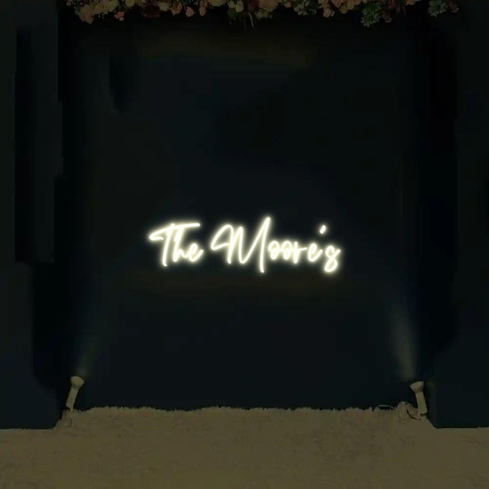 CREATE YOUR OWN WEDDING NEON SIGN The Moore’s